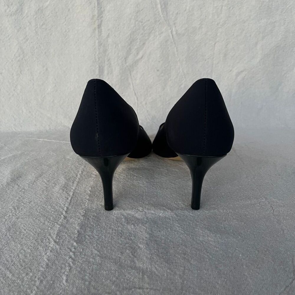 Bruno Magli High heel Navy blue pumps open toed size 9 - Picture 4 of 9